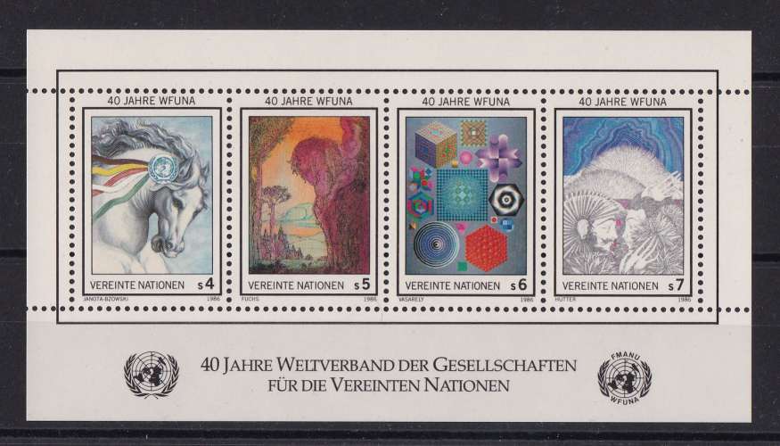 NATIONS-UNIES VIENNE   Y/T    Bloc n° 3    neuf **    1986