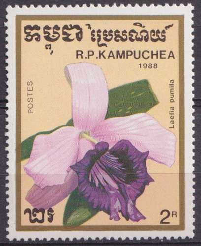 Kampuchea 1988 Y&T 842 neuf ** - Orchidées 