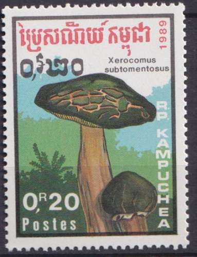 Kampuchea 1989 Y&T 871A neuf ** - Champignons 