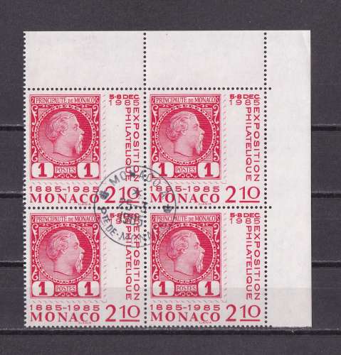 MONACO  Y/T   n° 1456/1458    oblitéré    1985