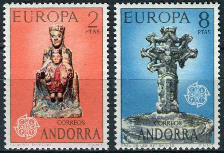 ANDORRE ESP 1974 NEUF** MNH N° 81 82 europa