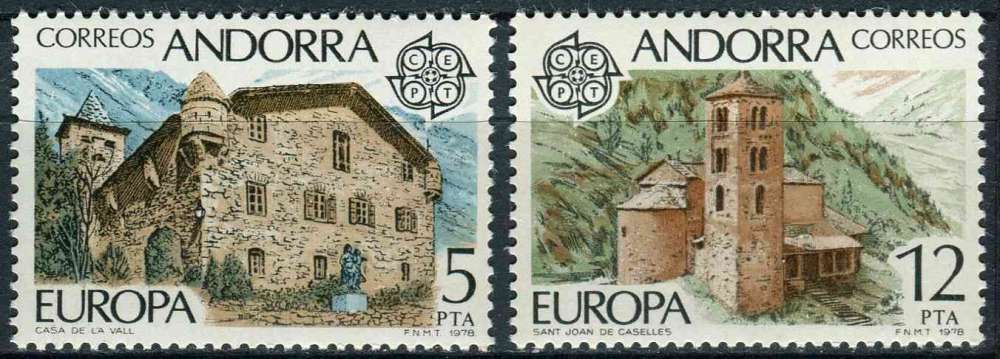 ANDORRE ESP 1978 NEUF** MNH N° 108 109 europa