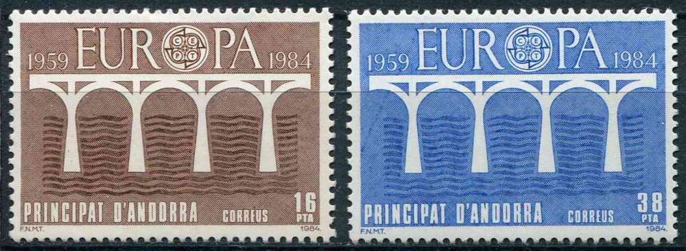 ANDORRE ESP 1984 NEUF** MNH N° 167 168 europa