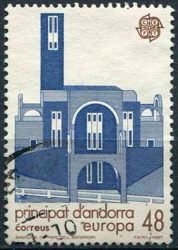 ANDORRE ESP 1987 OBLITERE N° 184 europa