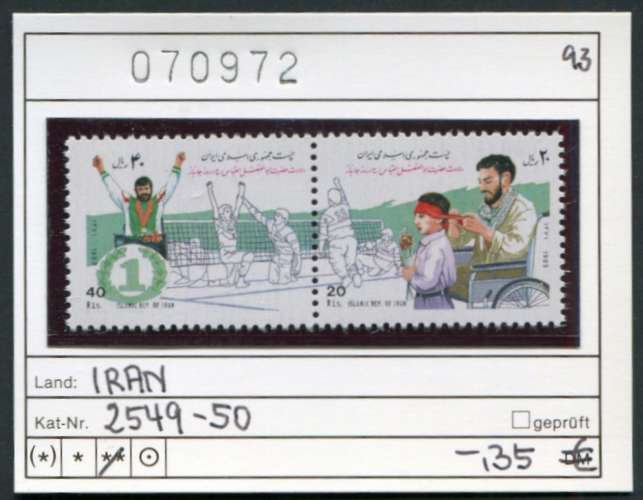 Iran 1993 - Michel 2549-2550 -  ** neuf mnh