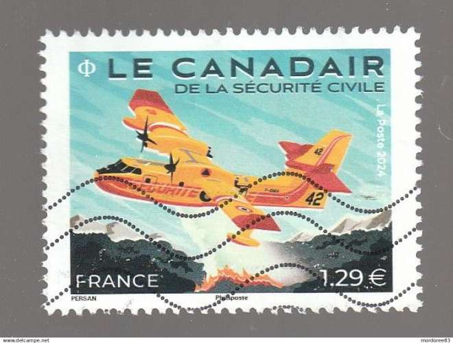 FRANCE 2024 LE CANADAIR OBLITERE