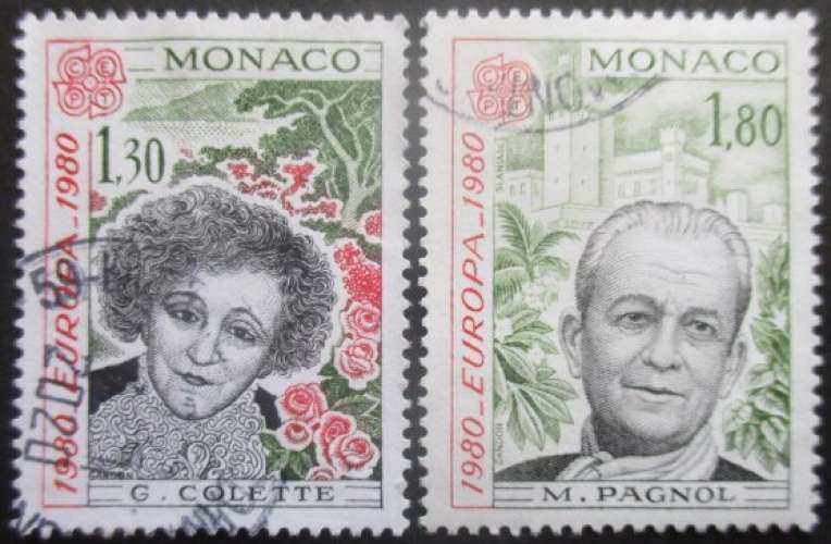 MONACO N°1224 et 1225 Europa oblitérés