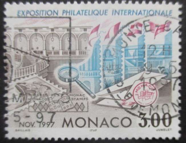 MONACO N°2083 Expo philatélique oblitéré