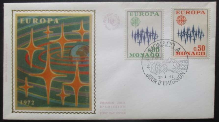 MONACO FDC Europa 27-04-1972