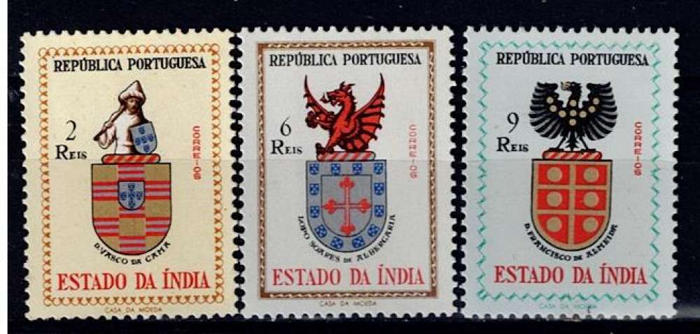 PT INDE PORTUGAISE 1958 - YT 493 494 495 MH.