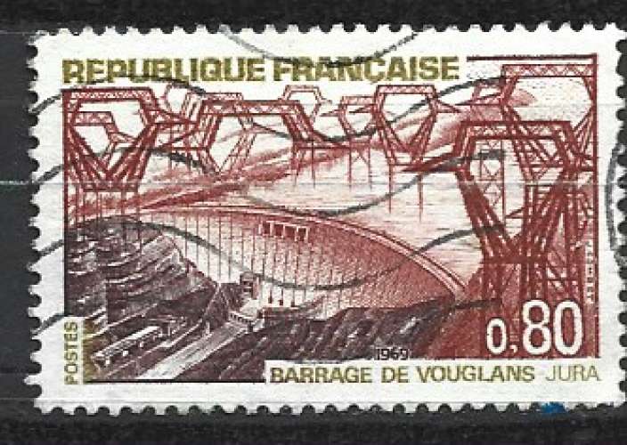 France 1969 - Y & T : 1583 - Barrage de Vouglans