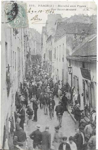 PARIS: Marché aux Puces rue St Médard - 134 JH