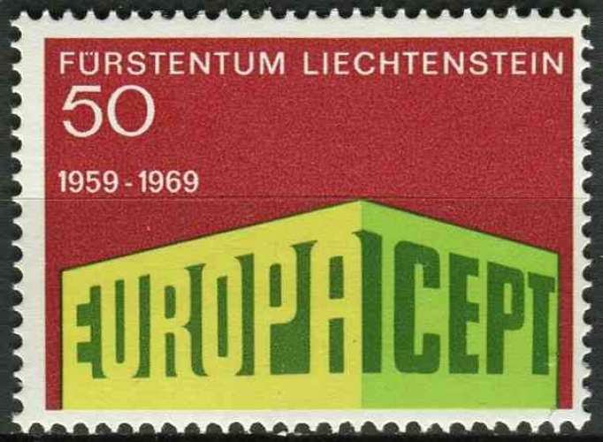 LIECHTENSTEIN 1969 NEUF** MNH N° 454 europa