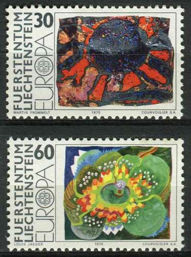 LIECHTENSTEIN 1975 NEUF** MNH N° 566 567 europa