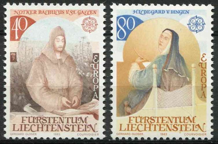 LIECHTENSTEIN 1983 NEUF** MNH N° 757 758 europa