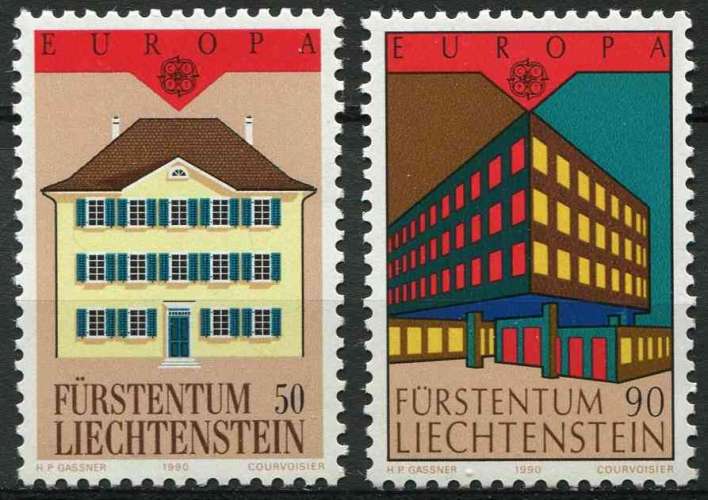 LIECHTENSTEIN 1990 NEUF** MNH N° 925 926 europa