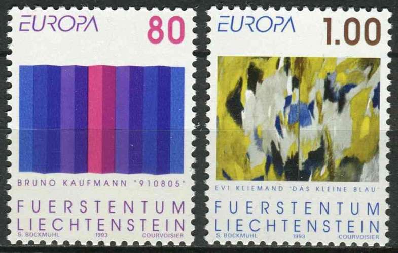 LIECHTENSTEIN 1993 NEUF** MNH N° 995 996 europa