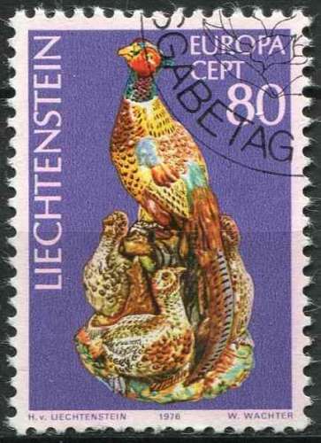 LIECHTENSTEIN 1976 OBLITERE N° 586 europa