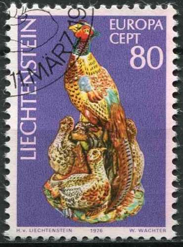 LIECHTENSTEIN 1976 OBLITERE N° 586 europa