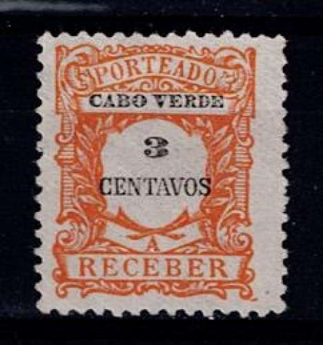 PORTUGAL CAP-VERT 1921 - TAXE YT 24 (*) NEUF SANS GOMME.