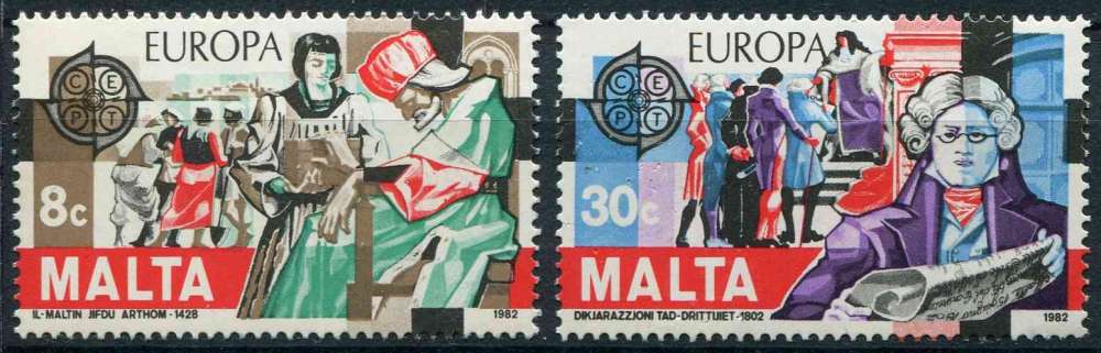 MALTE 1982 NEUF** MNH N° 649 650 europa