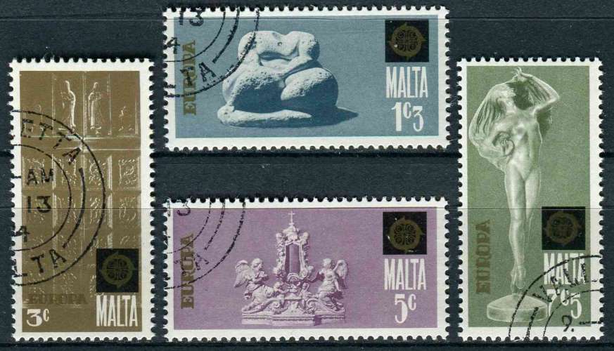 MALTE 1974 OBLITERE N° 488 à 491 europa