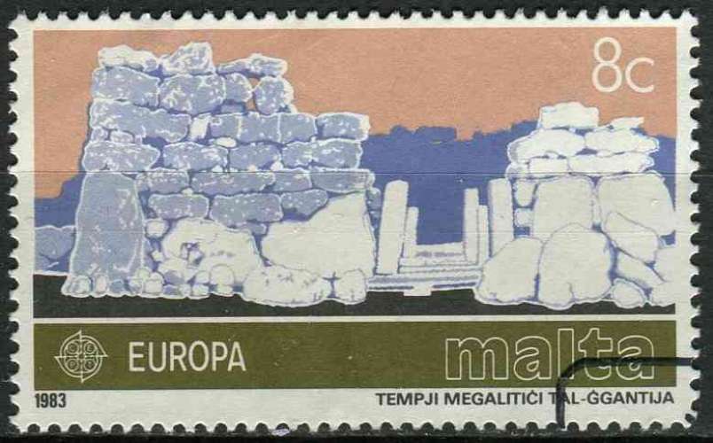 MALTE 1983 OBLITERE N° 668 europa