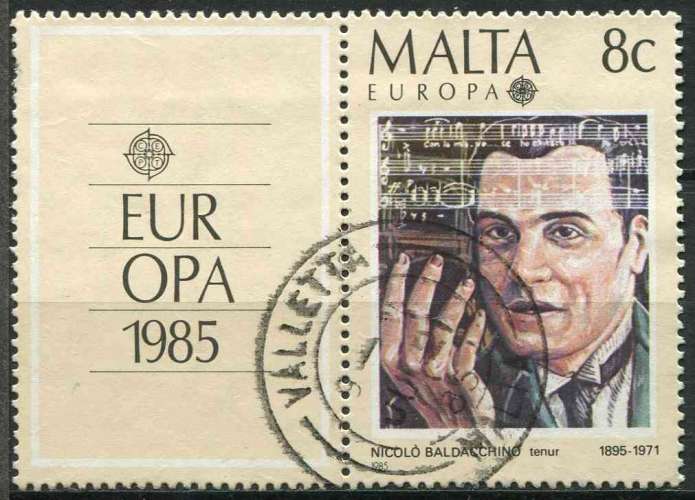 MALTE 1985 OBLITERE N° 707 europa