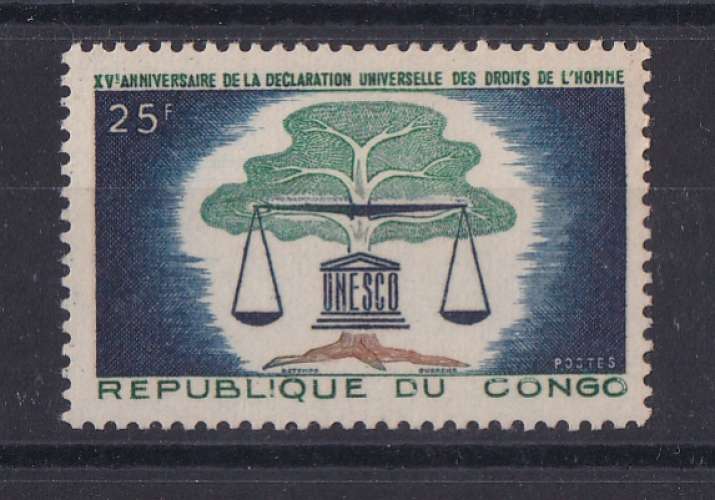 CONGO   Y/T   n° 158    neuf **    1963