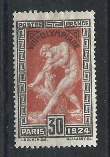 France N°185* (MH) 1924 - J.O de Paris