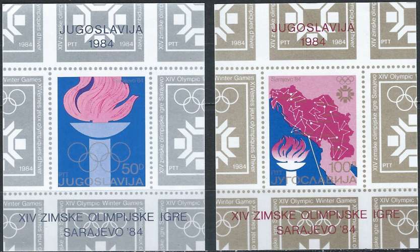 Yougoslavie - 1984 - Y & T n° 23 & 24 Blocs & feuillets - MNH