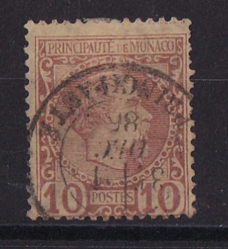 MONACO   Y/T   n° 4   oblitéré    1885