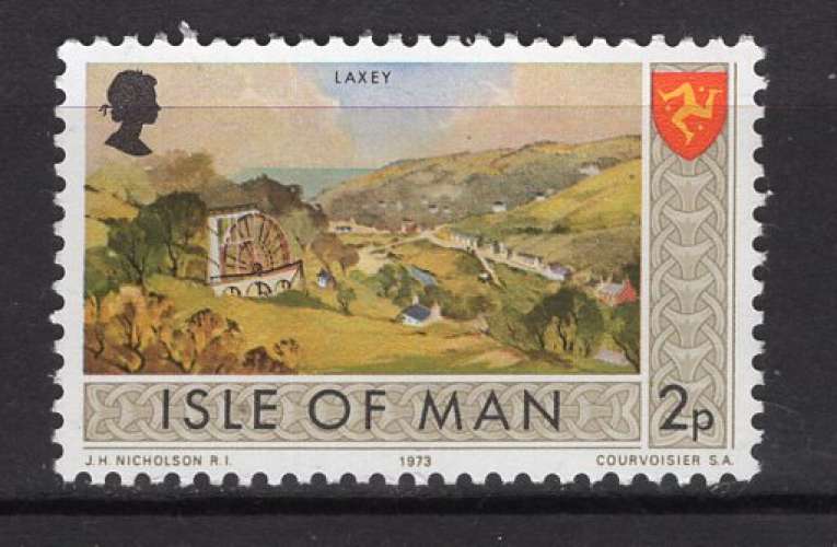 ILE DE MAN 1973  PAYSAGE LAXEY  NEUF**