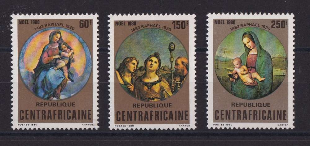 CENTRAFRIQUE  Y/T   n° 423/425    neuf **    1980