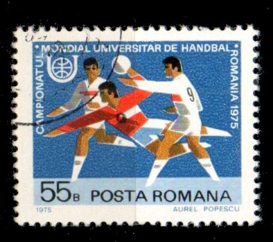 Roumanie Yvert N°2881 Oblitéré 1975 Handball 