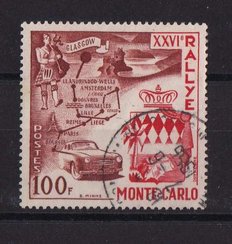 MONACO  Y/T  n° 441   oblitéré   1956