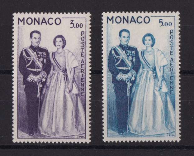 MONACO  Y/T  PA n° 74-76    neuf *   1960