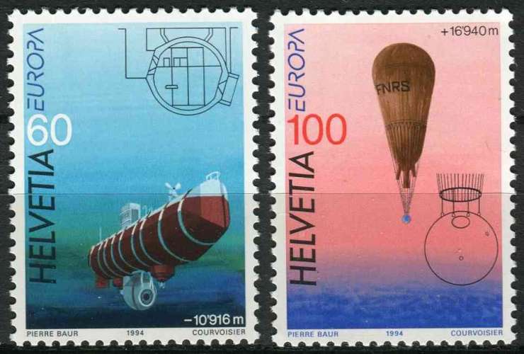 SUISSE 1994 NEUF** MNH N° 1453 1454 europa