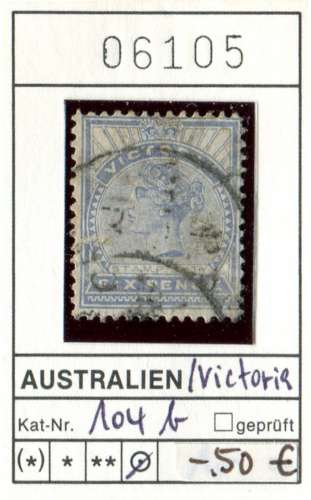 Australie  - Victoria - Michel 104 b - oo oblit. 