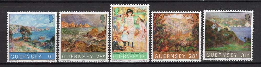 GUERNESEY 1983 TABLEAUX DU PEINTRE RENOIR NEUF**