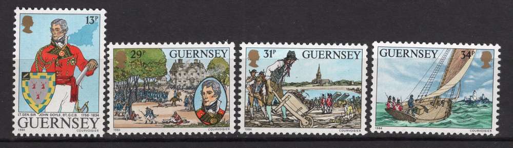 GUERNESEY 1984 SIR JOHN DOYLE COMMANDANT DE L'ILE  NEUF**