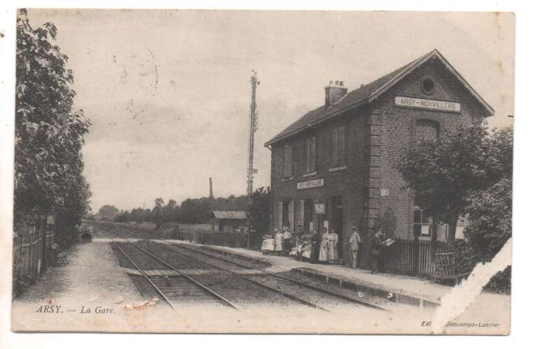 cpa 60 Arsy-  ( Morainvillers  ) La Gare