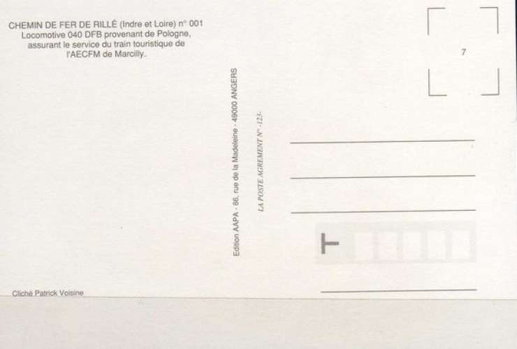 AAPA - CFR 1 - Loco DFB - RILLE - Indre et Loire - CFR 