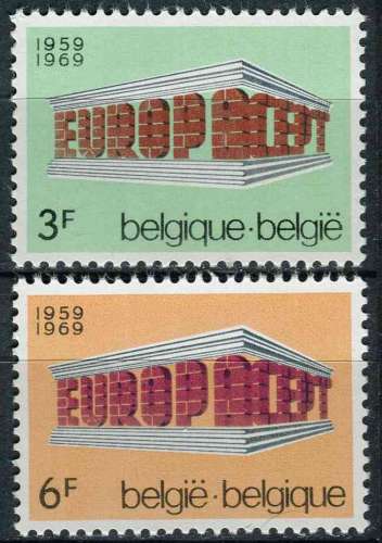 BELGIQUE 1969 NEUF** MNH N° 1489 1490 europa