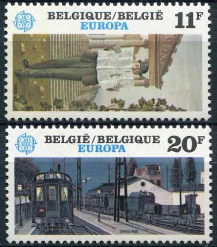 BELGIQUE 1983 NEUF** MNH N° 2091 2092 europa