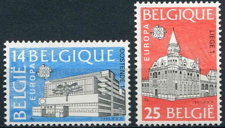 BELGIQUE 1990 NEUF** MNH N° 2367 2368 europa