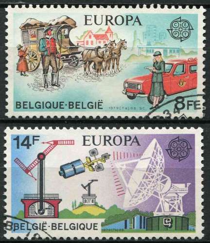 BELGIQUE 1979 OBLITERE N° 1925 1926 europa