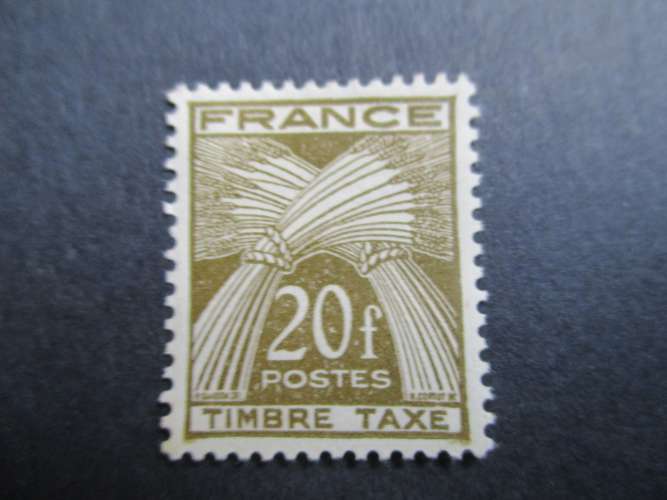 France y & t taxe 87 * 1946