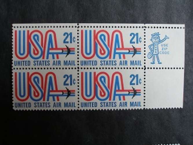 USA 1971 - USA  avion ( bloc de 4 ) - MNH**