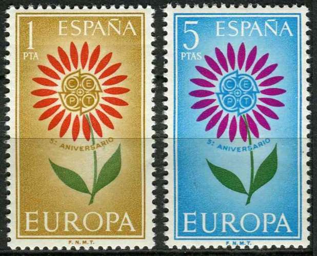 ESPAGNE 1964 NEUF** MNH N° 1271 1272 europa